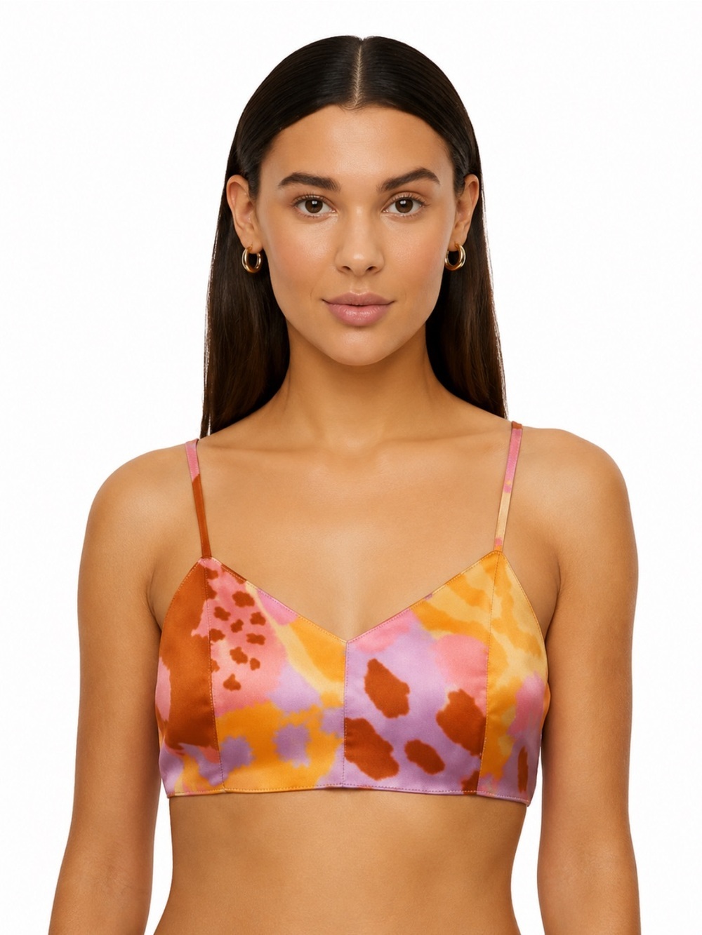 NWT! Christian Lacroix Abstract Animal Print Crop Top Size Small